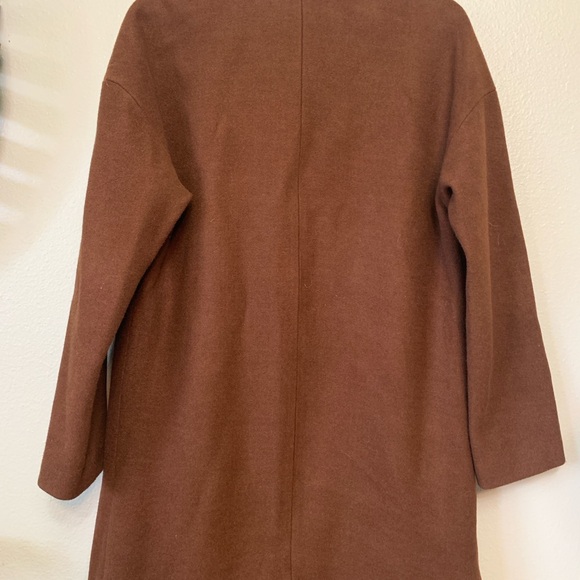 Nine West Brown Trench Coat with Wide Lapels and Relaxed Fit - Picture 5 of 6